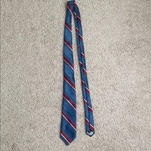 Elegant Blue and Red Striped Tie